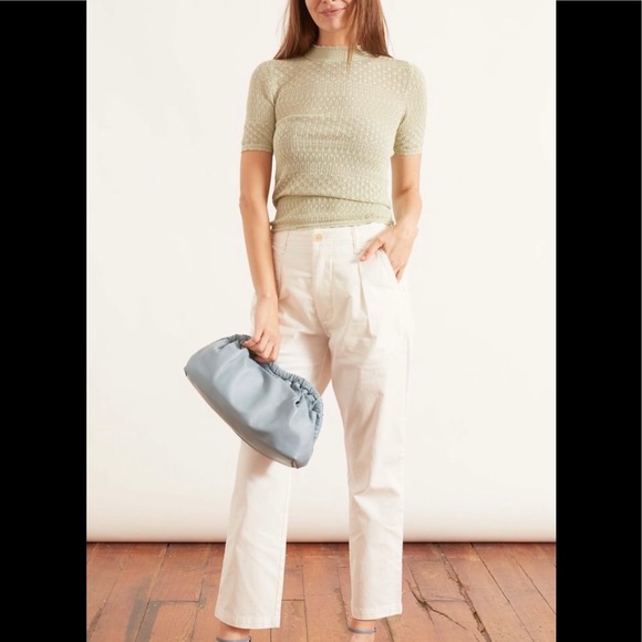 Samsoe Rhoe organic cotton blend t-shirt in green - Picture 11 of 13